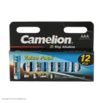 باتری نیم قلمی کملیون مدل digi alkaline بسته 12 عددی - تصویر 8