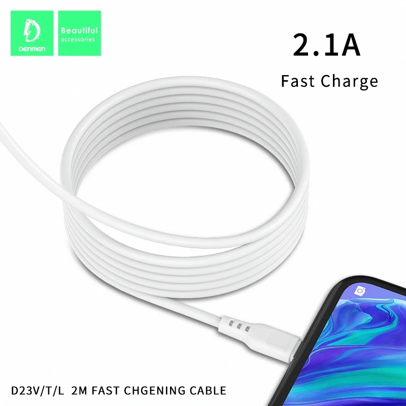 کابل تبدیل USB به microUSB دنمن مدل D23V طول 2 متر - Image 4