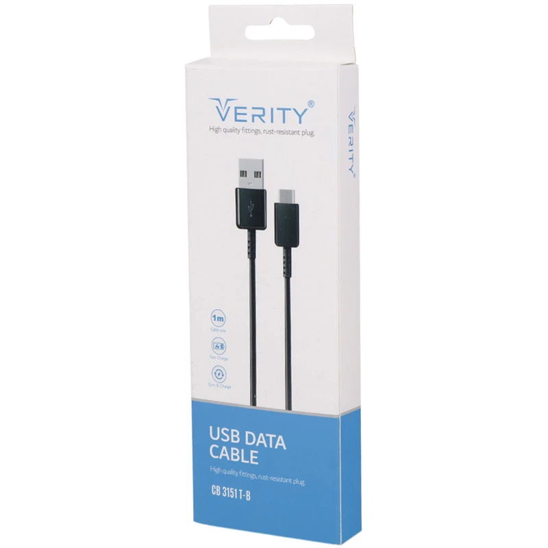 کابل تبدیل USB به microUSB وریتی مدل CB3151T طول 1 متر - Image 3
