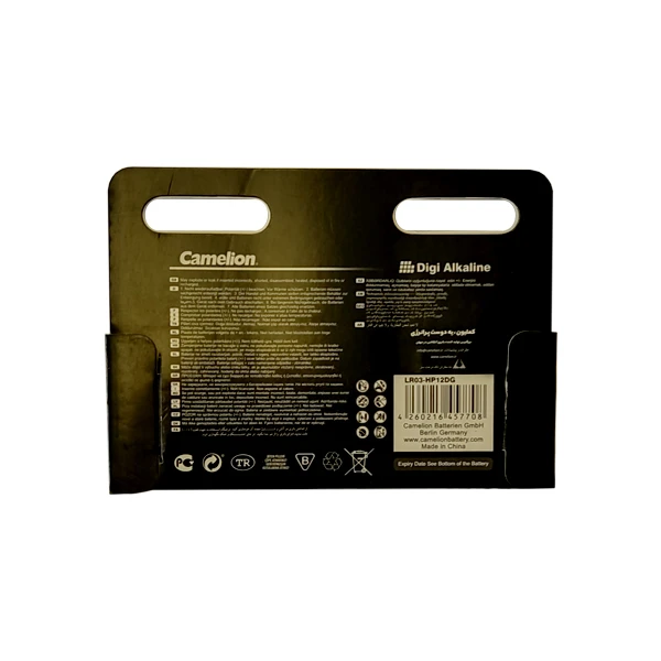 باتری نیم قلمی کملیون مدل digi alkaline بسته 12 عددی - Image 6