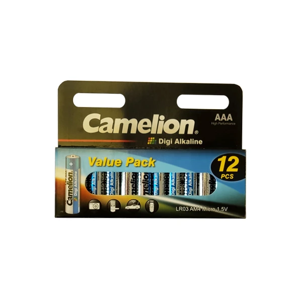 باتری نیم قلمی کملیون مدل digi alkaline بسته 12 عددی - Image 5