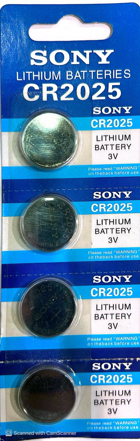 باتری سکه ای SONY مدل CR2025هر عدد باتری