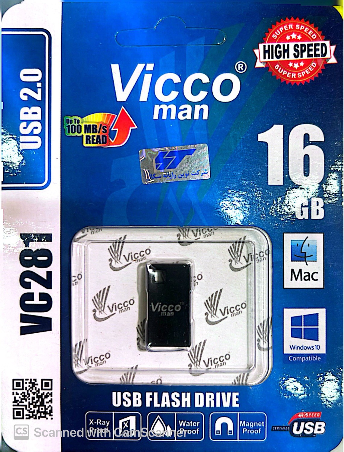 فلش مموری ویکومن VC272 USB 2 ظرفیت 16 گیگابایت