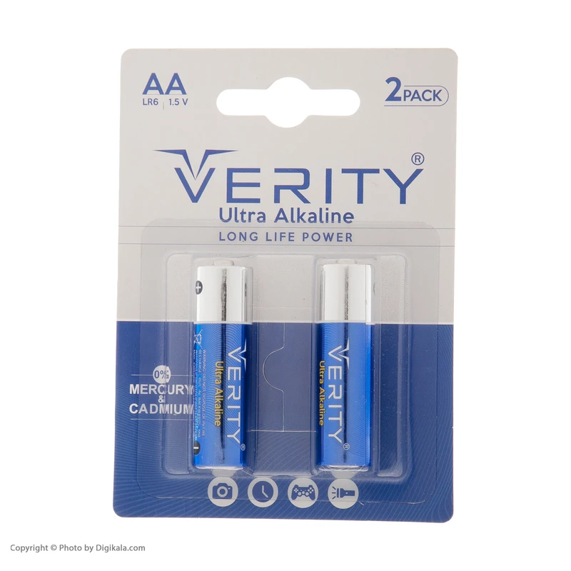 باتری قلمی وریتی مدل LR6-U Ultra Alkaline بسته دو عددی - Image 3